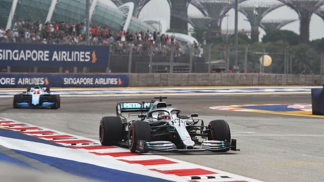 Trainingsbester in Singapur: Lewis Hamilton.