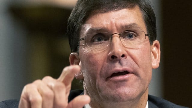 Mark Esper, hier Mitte Juli, ist unter Präsident Trump Verteidigungsminister der USA. Mark Esper, hier Mitte Juli, ist unter Präsident Trump Verteidigungsminister der USA.