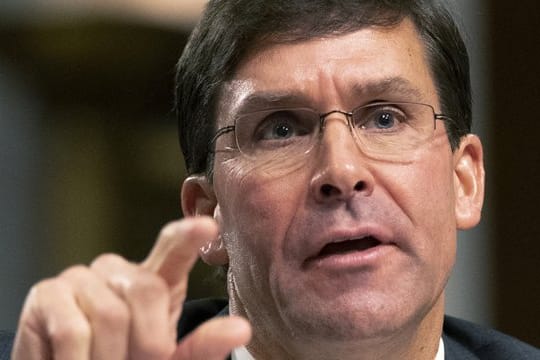 Mark Esper, hier Mitte Juli, ist unter Präsident Trump Verteidigungsminister der USA.