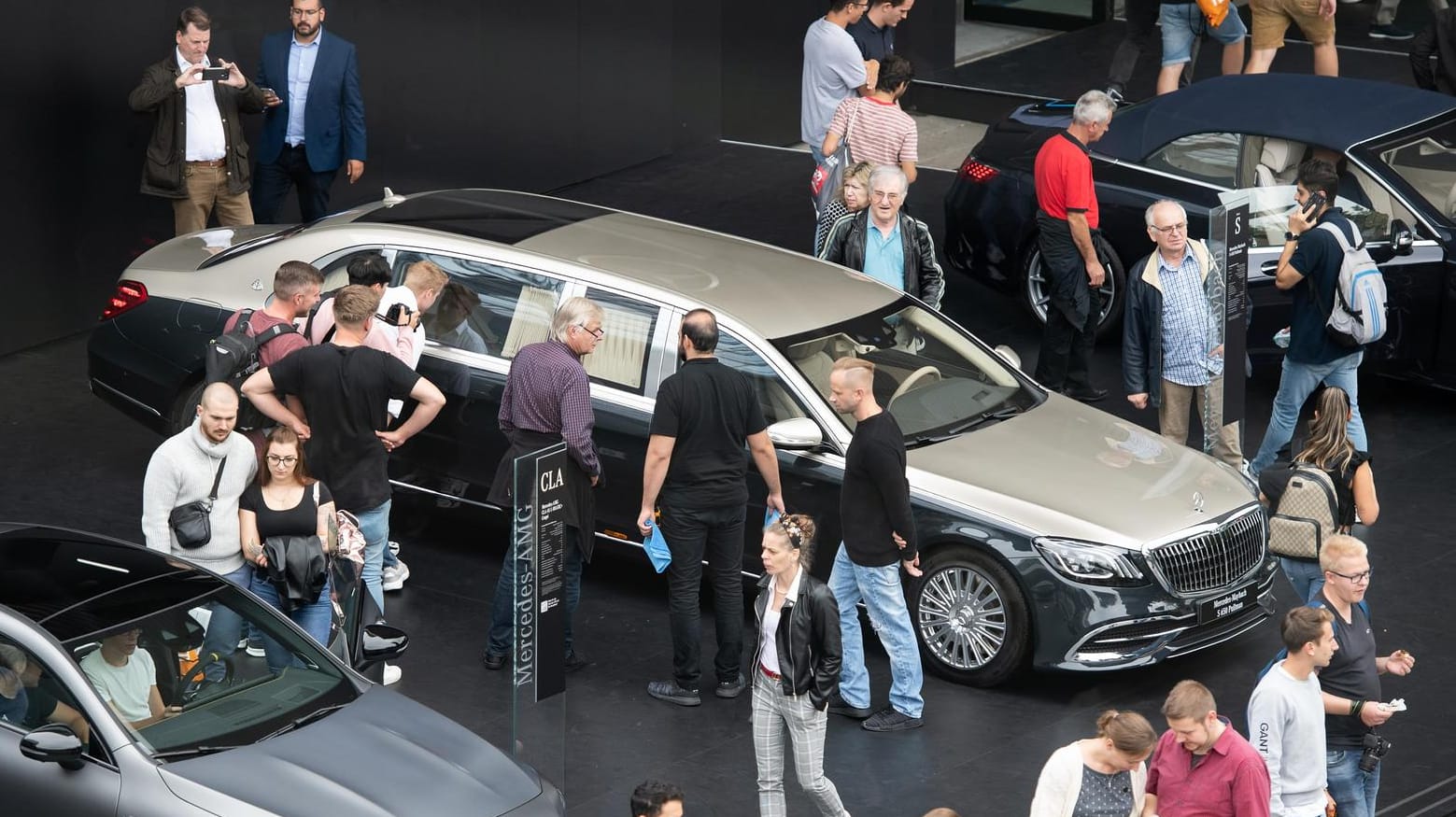 Mercedes-Messestand auf der IAA: Die Ausstellung leidet unter einem gewaltigen Besucherschwund.