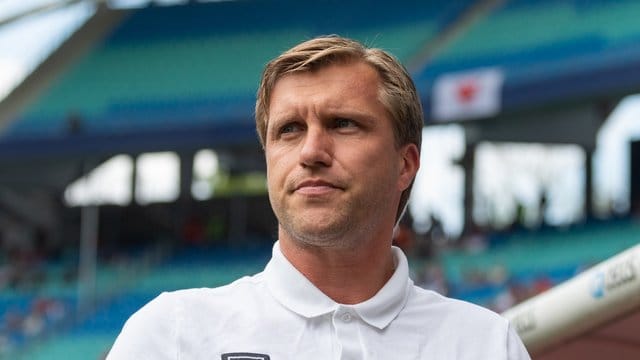 Markus Krösche sieht RB Leipzig noch nicht als Titelanwärter.