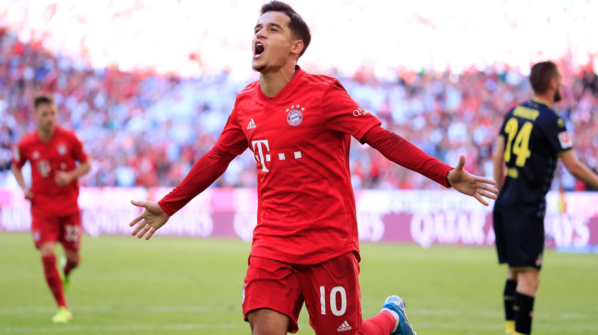 Überzeugte beim Bayern-Spektakel: Neuzugang Philippe Coutinho bejubelt sein Tor.