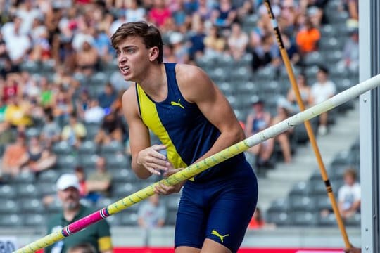 Will den Weltrekord im Stabhochsprung knacken: Der Schwede Armand Duplantis.