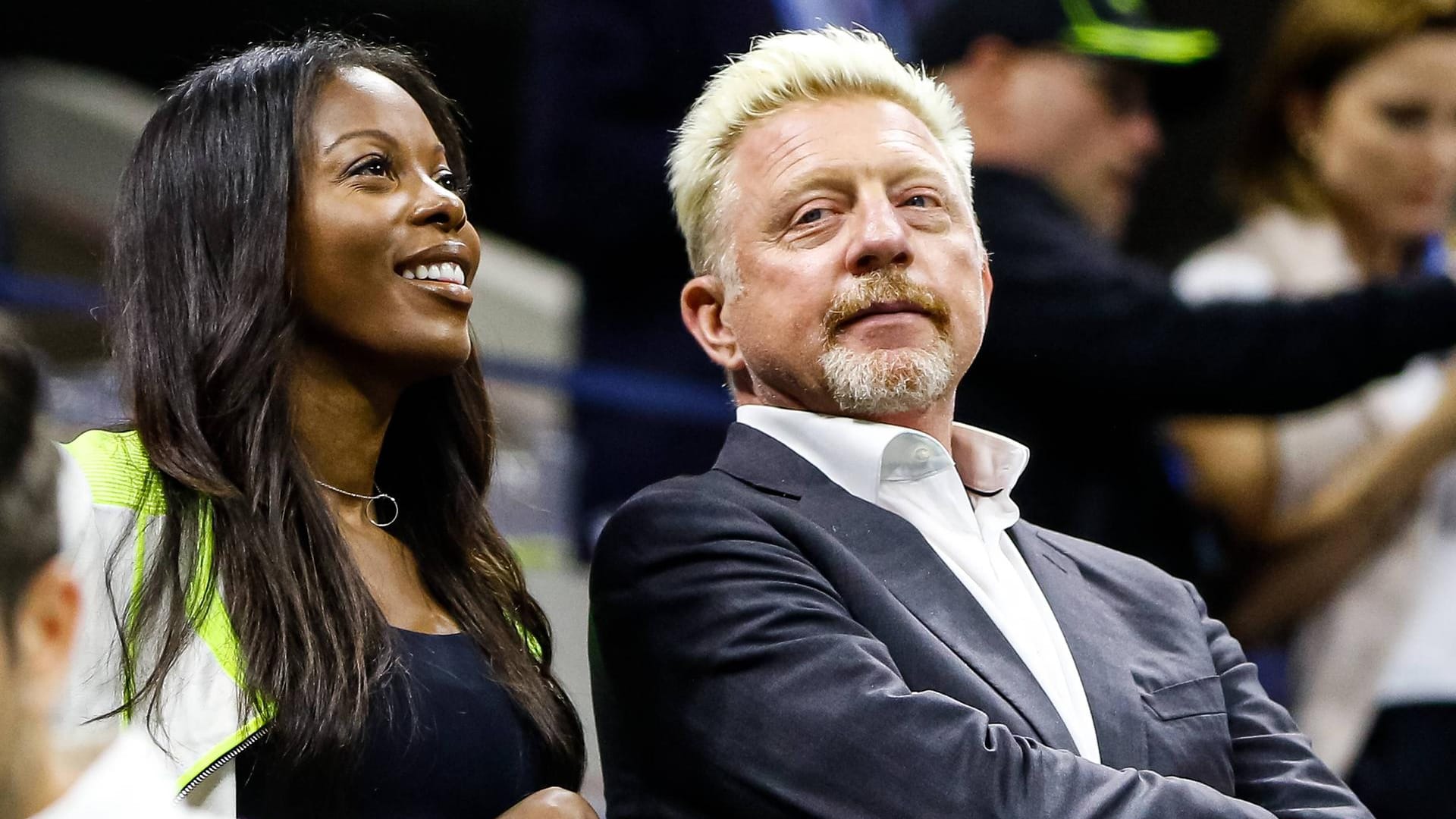 Boris Becker kam zu den US Open mit einer Begleitung.