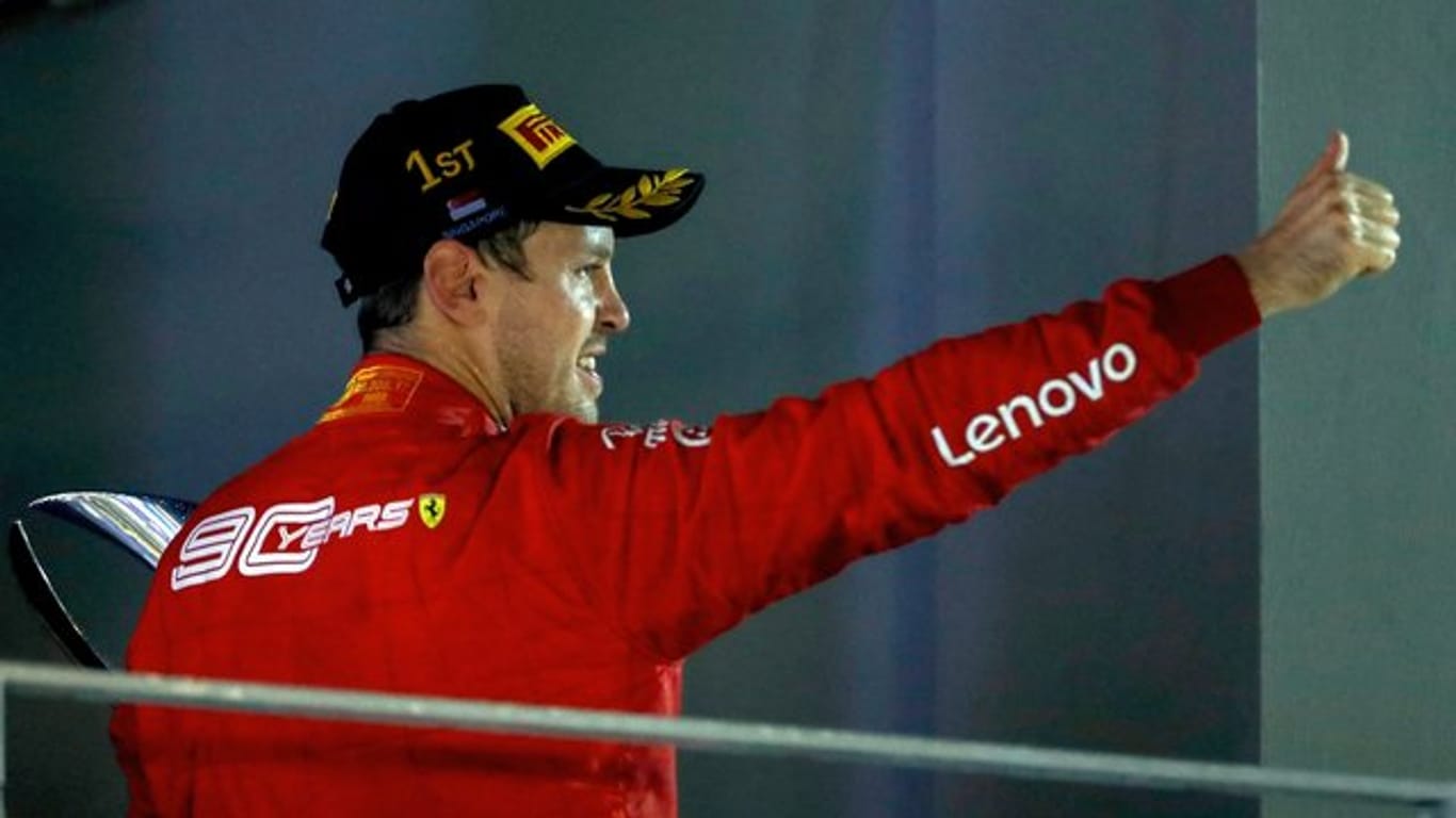 Singapur-Sieger Sebastian Vettel.