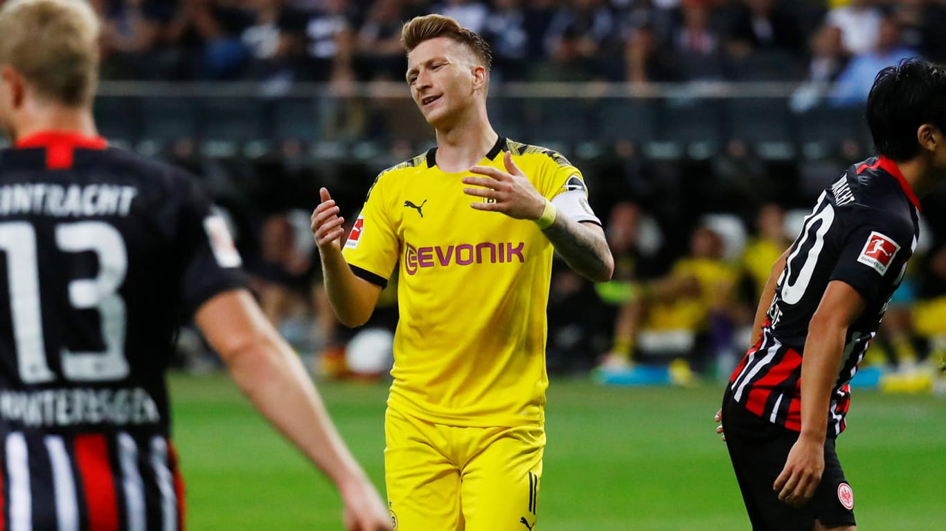 Verzweifelte im Spiel gegen Eintracht Frankfurt: Dortmunds Marco Reus.