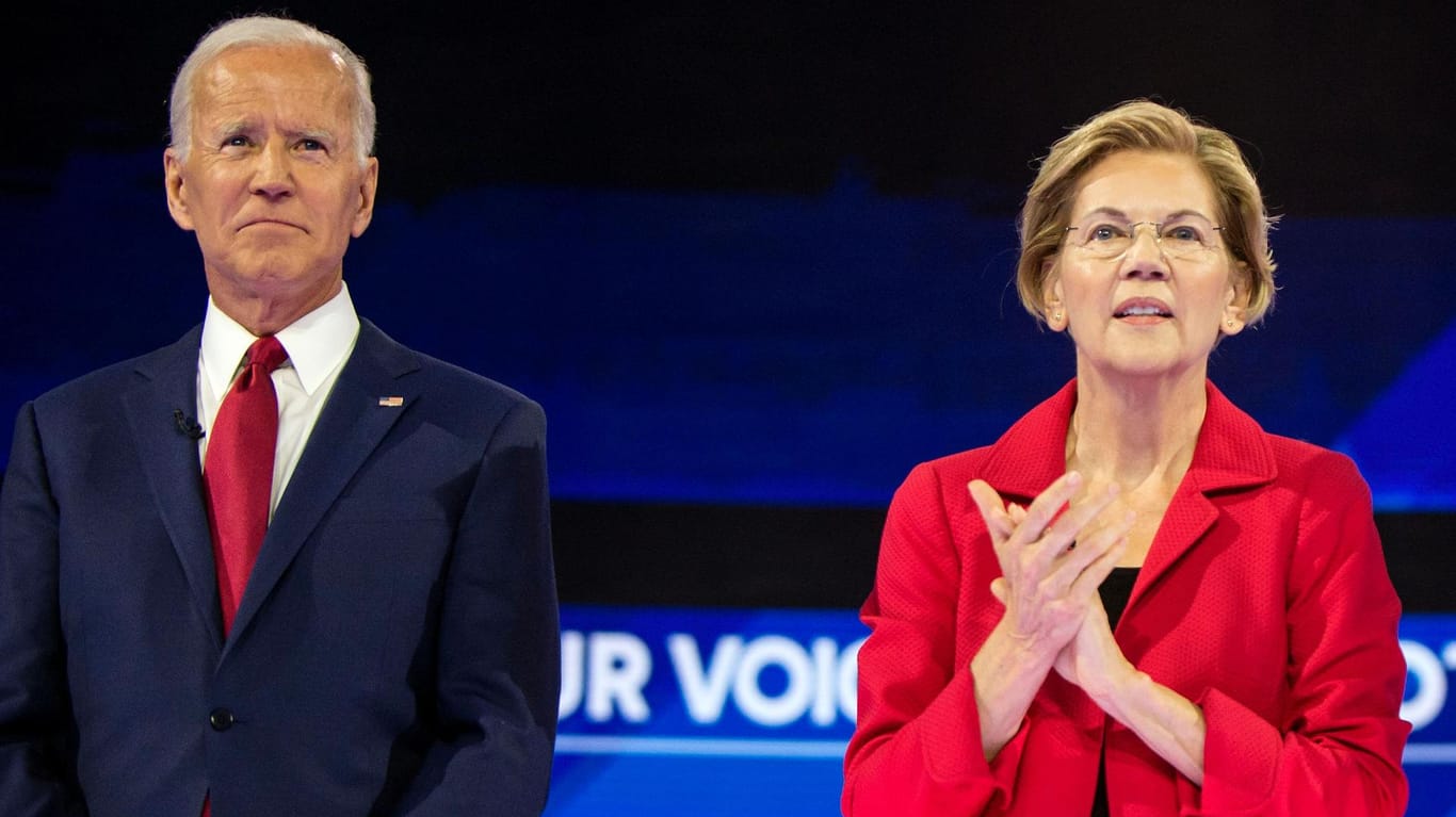 Joe Biden und Elizabeth Warren: Die beiden US-Demokraten kandidieren für die Präsidentschaftswahl.