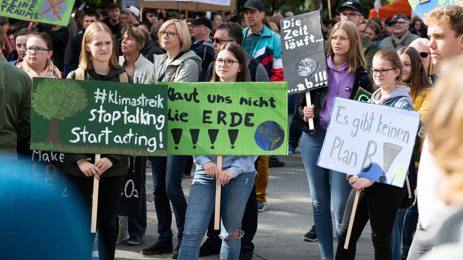 Fridays-For-Future-Demonstration in Frankfurt am Main.