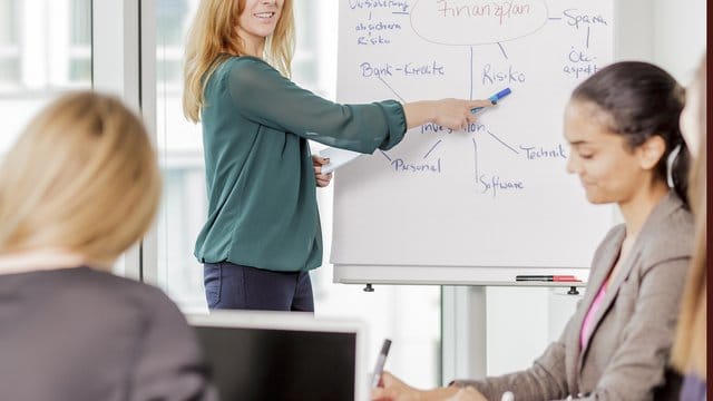 Mehr Beteiligung kann bei einem Meeting mithilfe der sogenannten Plusing-Methode entstehen.