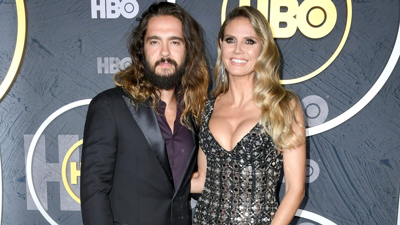 Tom Kaulitz und Heidi Klum: Ehepaar hat sich für die Emmys aufgestylt.