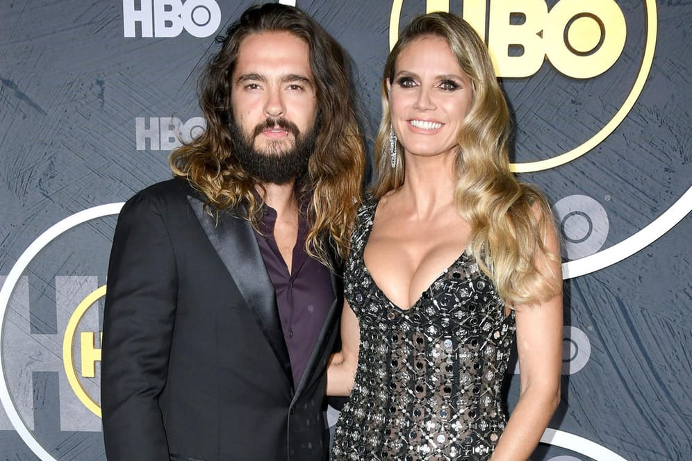 Tom Kaulitz und Heidi Klum: Ehepaar hat sich für die Emmys aufgestylt.
