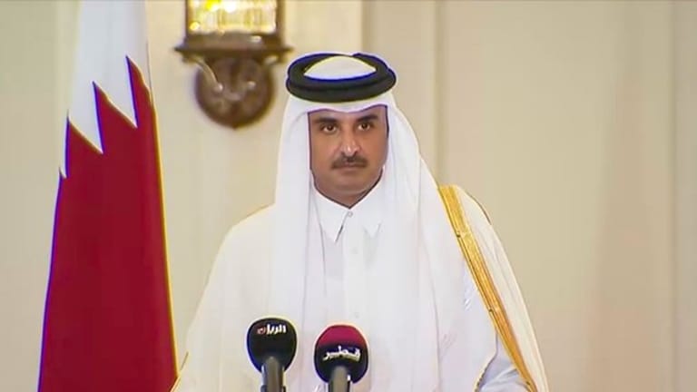 Scheich Tamim bin Hamad Al Thani, Staatsoberhaupt des Emirats Katar.