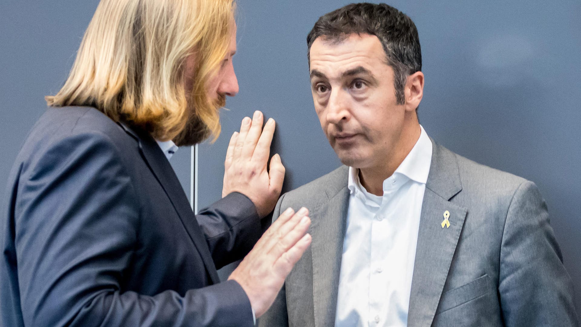 Cem Özdemir (r.) wollte Anton Hofreiter als Fraktionschef der Grünen ablösen, doch die Fraktion hält bei ihrer bisherigen Führungsspitze fest.