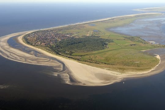 Die ostfriesische Insel Langeoog im Nationalpark Niedersächsisches Wattenmeer.