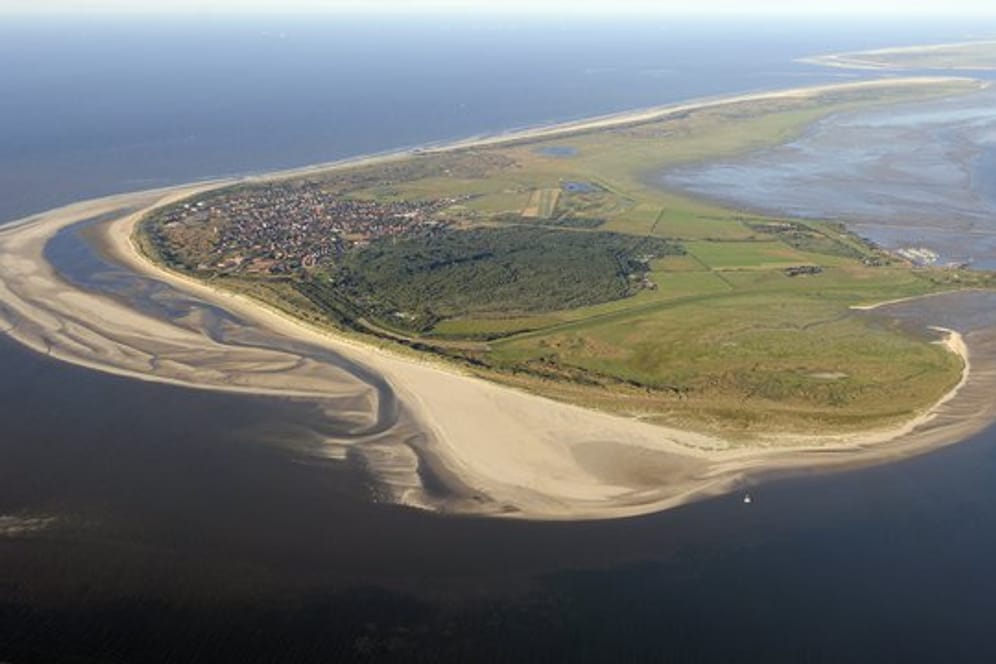 Die ostfriesische Insel Langeoog im Nationalpark Niedersächsisches Wattenmeer.