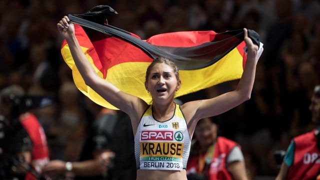 Will auch in Doha mit der deutschen Flagge jubeln: Gesa Krause.