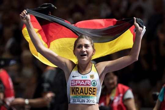 Will auch in Doha mit der deutschen Flagge jubeln: Gesa Krause.