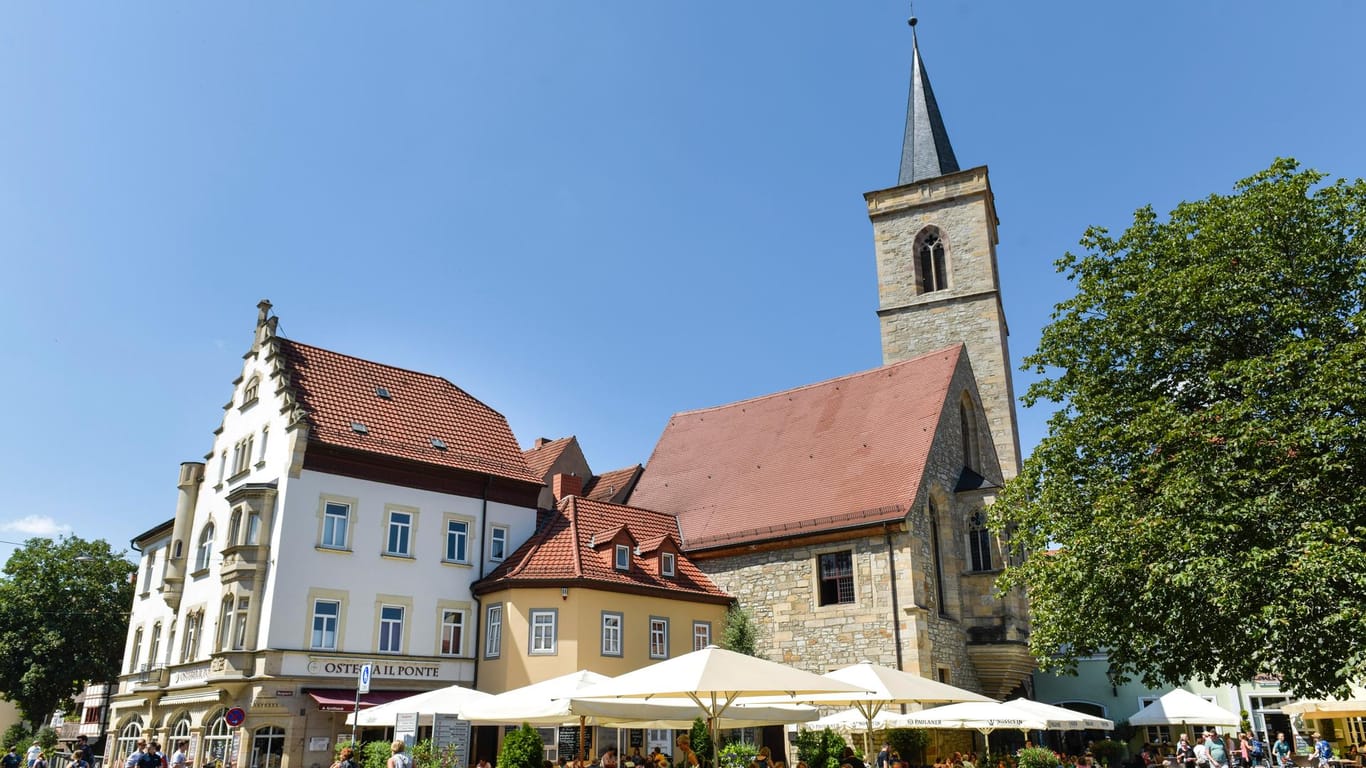 Die Ägidienkirche am Wenigemarkt: Die Kirche liegt in der Altstadt der Landeshauptstadt Erfurt.