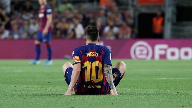 Hat sich im Spiel gegen den FC Villarreal eine Adduktorenzerrung zugezogen: Barcelonas Lionel Messi. Hat sich im Spiel gegen den FC Villarreal eine Adduktorenzerrung zugezogen: Barcelonas Lionel Messi.