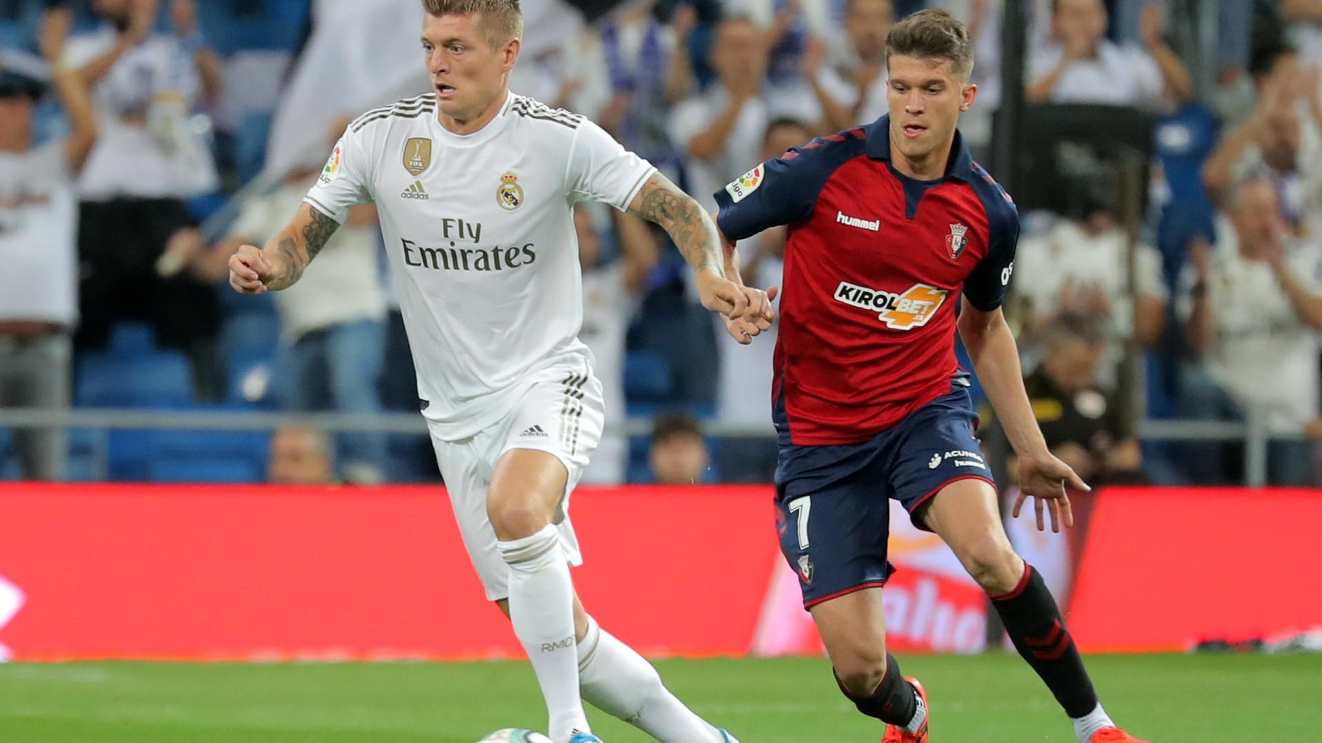 Maßgeblich am Sieg beteiligt: Toni Kroos am Ball gegen Osasuna.