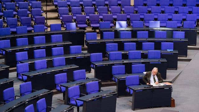 AfD-Fraktionschef Alexander Gauland im Plenarsaal des Bundestags.