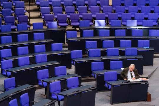 AfD-Fraktionschef Alexander Gauland im Plenarsaal des Bundestags.