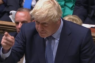 Boris Johnson bei seinem ersten Auftritt im Unterhaus nach der Aufhebung der Zwangspause.
