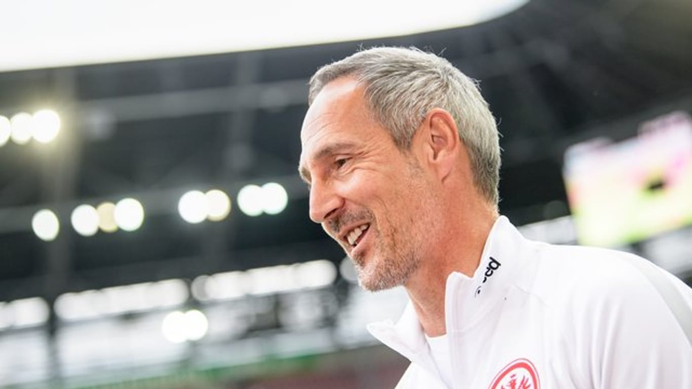 SGE-Trainer Adi Hütter: Der Coach freut sich auf das Frankfurter Gastspiel bei Union Berlin.