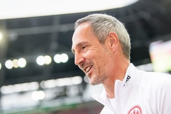 SGE-Trainer Adi Hütter: Der Coach freut sich auf das Frankfurter Gastspiel bei Union Berlin.