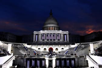 Die Bühne der Vereidigung vor dem Kapitol im Januar 2017: "Washington steht ein langer Herbst bevor."