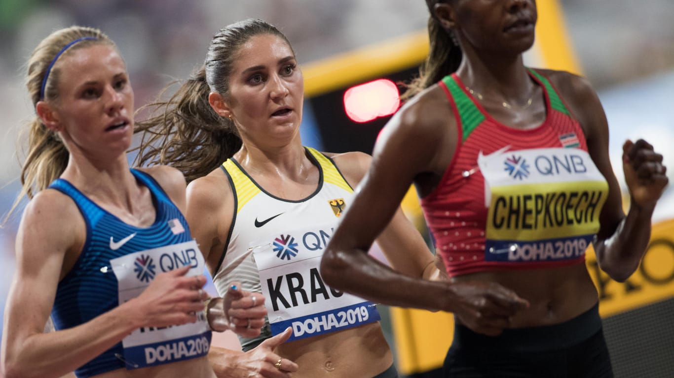 Gesa Felicitas Krause: Die Deutsche erreicht das Finale über 3000m Hindernis bei der Leichtathletik-WM in Katar.
