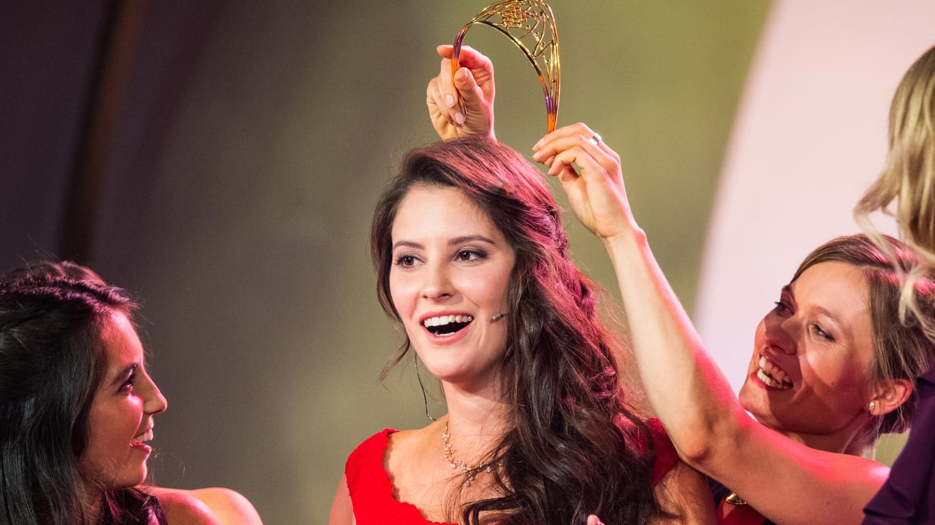 Angelina Vogt wird gekrönt: Die 25-Jährige hat die Wahl zur Weinkönigin 2019 gewonnen.