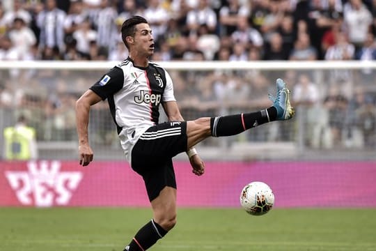 Turins Cristiano Ronaldo erzielte gegen AC Spal Ferrara das 2:0.