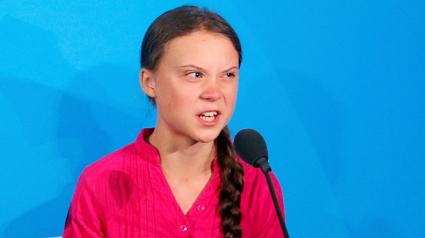 Greta Thunberg bei ihrer Rede beim UN-Klimagipfel: Von einer Death-Metal-Version ihrer Ansprache ist die 16-Jährige begeistert.