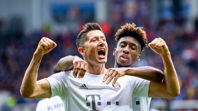 Traf zum zehnten Mal in dieser Bundesligasaison: Bayerns Stürmerstar Robert Lewandowski.