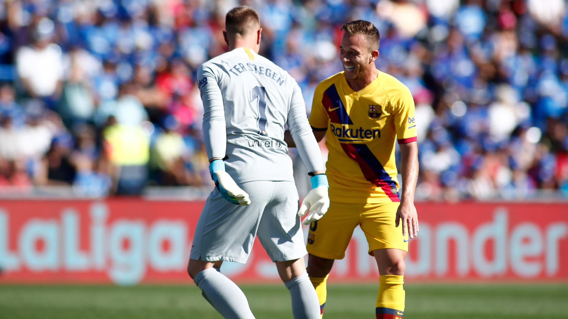 Marc-André ter Stegen (l.): Der deutsche Torwart glänzte mit einem Assist bei Getafe.