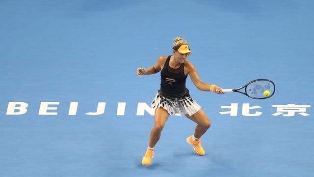 Ist in Peking eine Runde weiter: Angelique Kerber in Aktion.