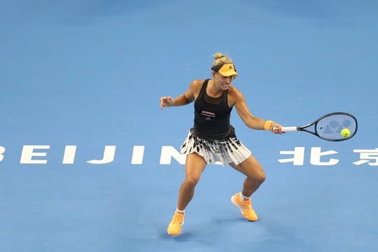 Ist in Peking eine Runde weiter: Angelique Kerber in Aktion.