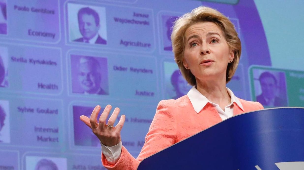 EU-Kommissionspräsidentin Ursula von der Leyen: Ihr Team aus Kommissaren muss vor dem Europaparlament bestehen.