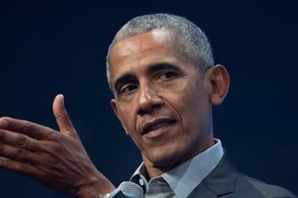 Barack Obama war zu Gast auf der Gründermesse "Bits & Pretzels" in München.