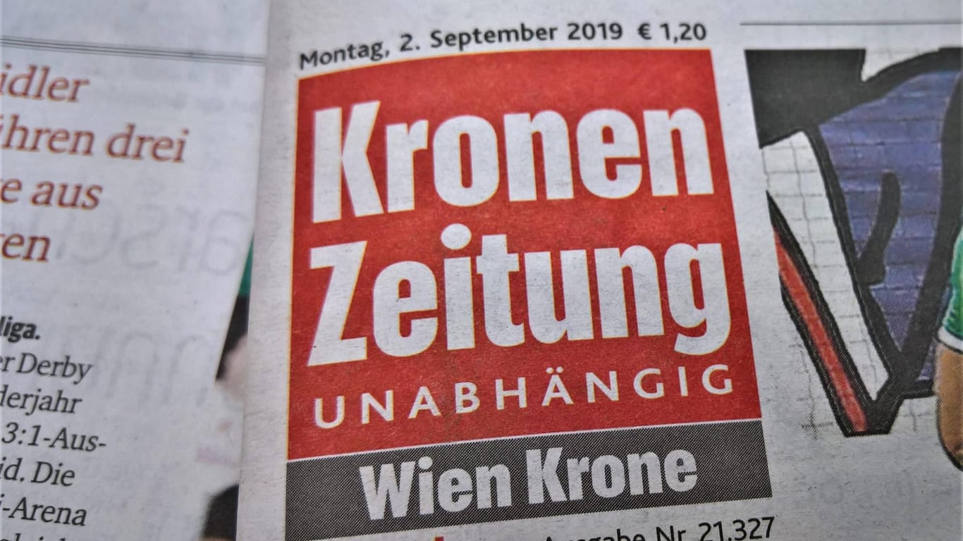 Logo der "Kronen-Zeitung": Der damalige Vizekanzler Heinz-Christian Strache hatte im Ibiza-Video zu einer Übernahme der Zeitung geraten.