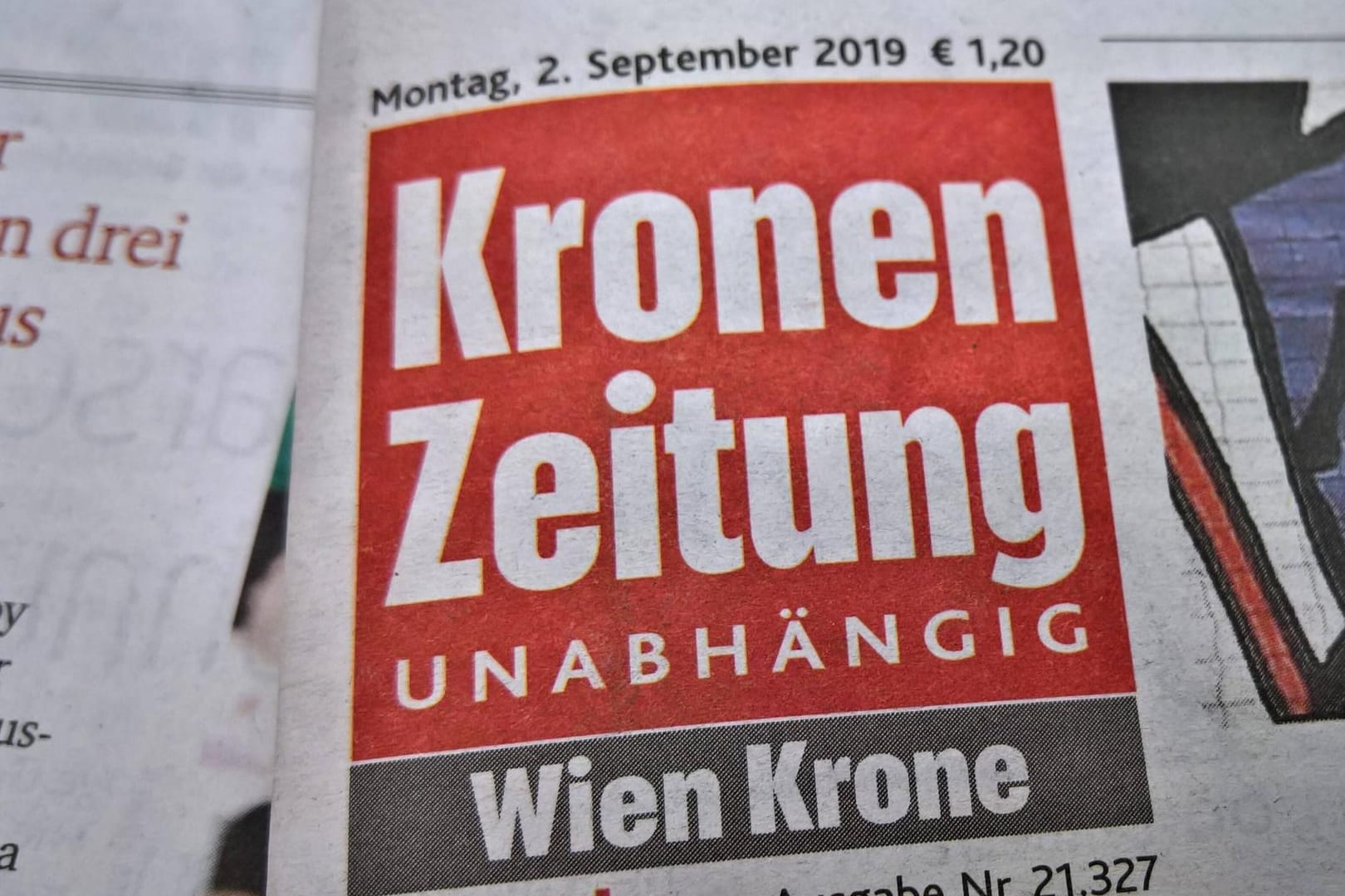 Logo der "Kronen-Zeitung": Der damalige Vizekanzler Heinz-Christian Strache hatte im Ibiza-Video zu einer Übernahme der Zeitung geraten.