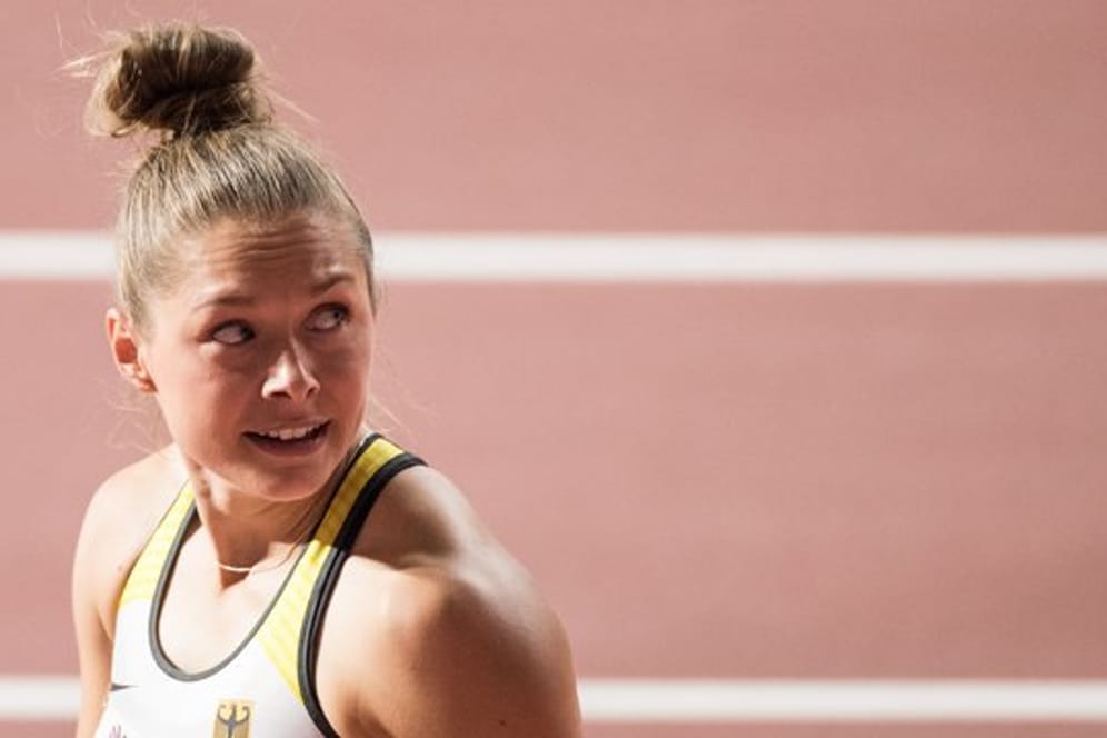 Gina Lückenkemper wurde in mäßigen 11,30 Sekunden Letzte ihres Laufs über 100 Meter.