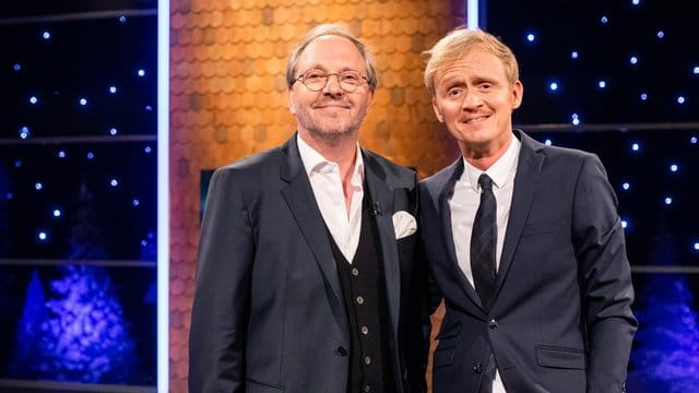 Olli Dittrich (l) und Moderator Pierre M.