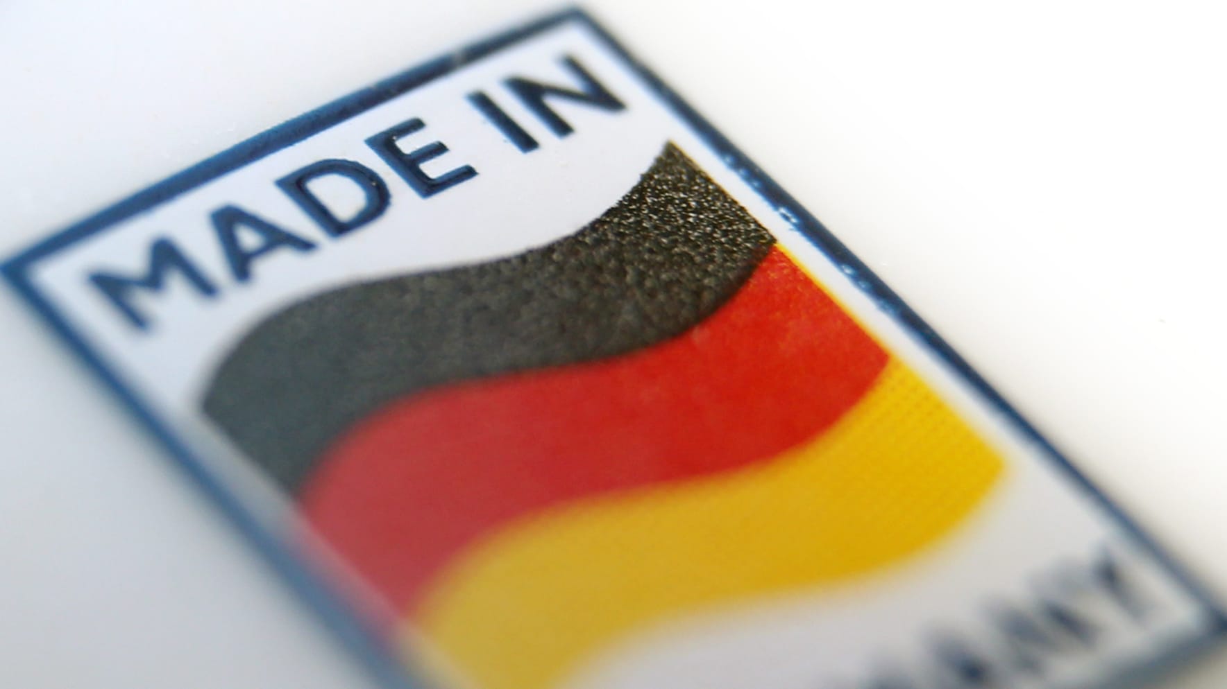 Ein Logo mit der Aufschrift "Made in Germany": Das Label ist international hoch angesehen.