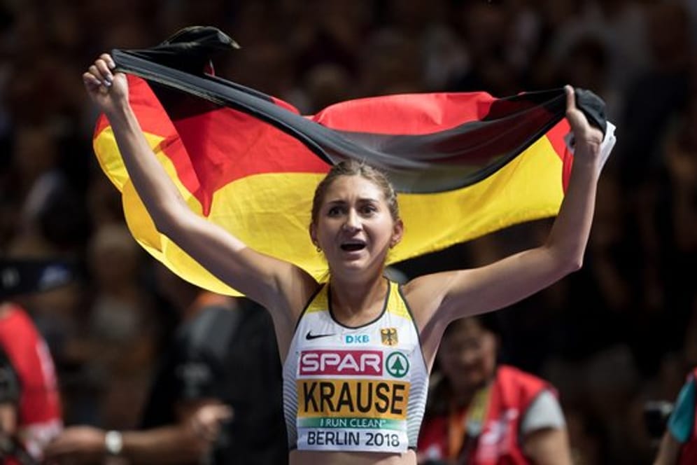 Holte mit deutscher Rekordzeit WM-Bronze über 3000 Meter Hindernis: Gesa Felicitas Krause.