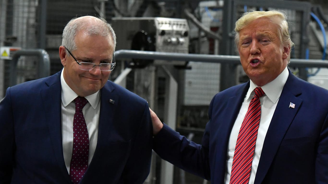 US-Präsident Trump mit dem australischen Premierminister Scott Morrison: Hat Trump versucht, Australiens Premier zu beeinflussen?