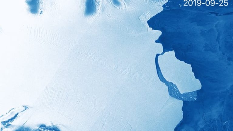 Der in der Antarktis abgebrochene Eisberg ist etwa so groß wie das Stadtgebiet von London.