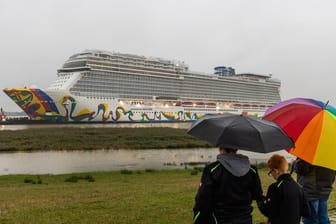 Ende Oktober steht in Bremerhaven die Übergabe der "Norwegian Encore" an die Reederei Norwegian Cruise Lines an.