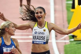 Gesa Felicitas Krause holt Bronze über 3000 Meter Hindernis.